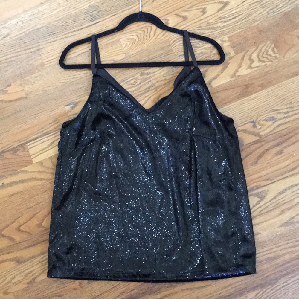 Black sparkly top